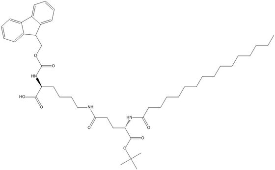 98+ White Powder Fmoc-L-Lys(Palm-L-Glu-Otbu)-OH CAS NO. 1491158-62-3