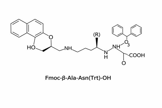 Fmoc-β-Ala-Asn ((Trt) -OH SPPS Dipeptida Untuk Peptida